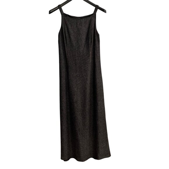 Vintage Helene Blake Dress Black Red Ombre Iridescent Slip Maxi Fairy Whimsigoth - Picture 1 of 14